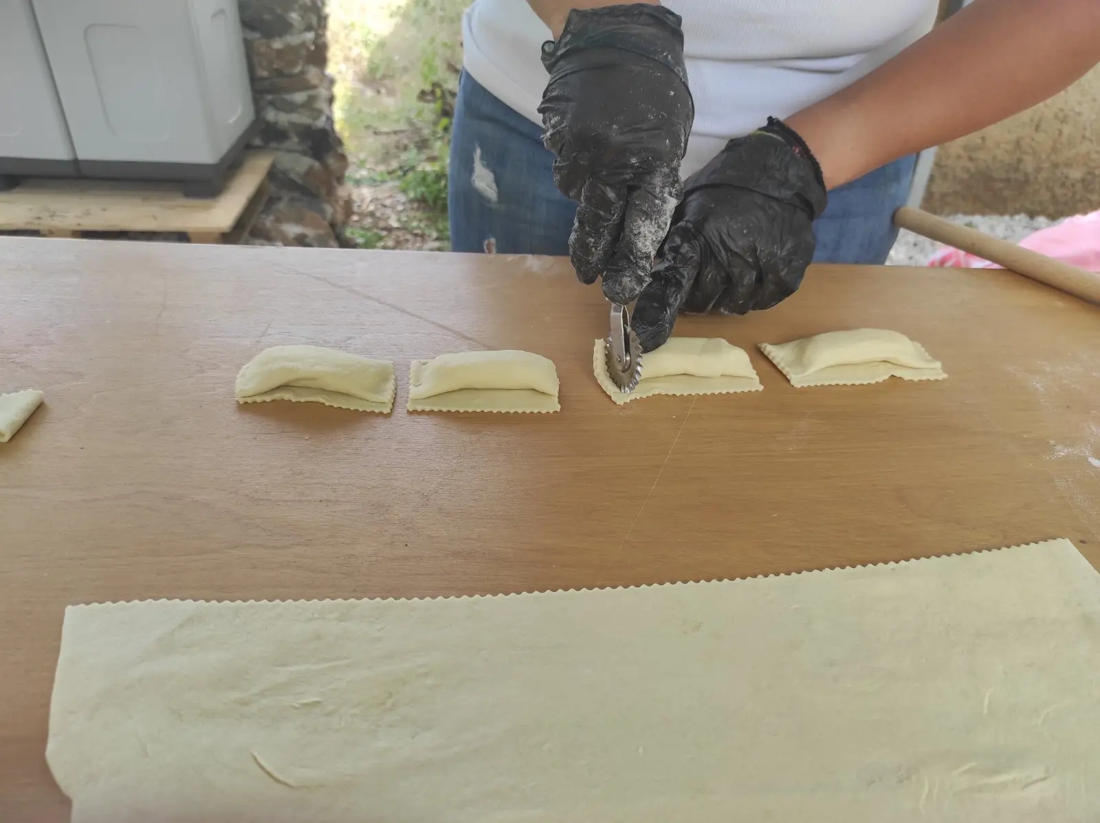 Iro making Cretan Pies! Arevitis Farm!