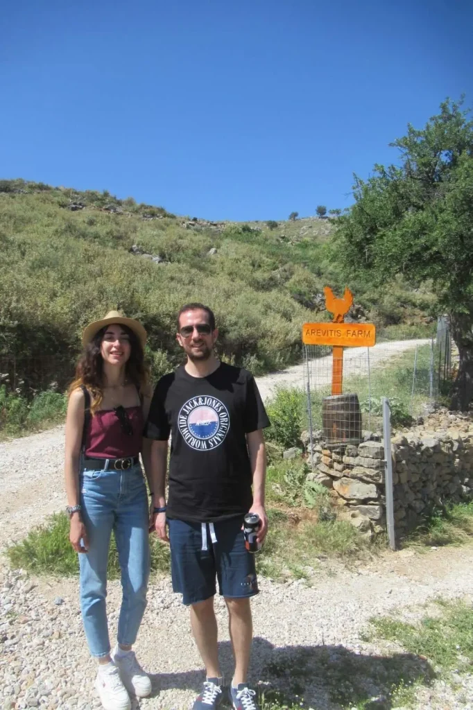 Happy Visitors at Arevitis Farm Chania!