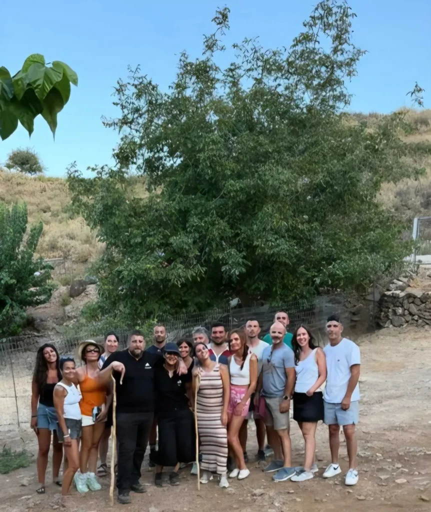 Connecting over the Arevitis Farm experience.